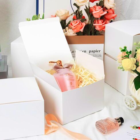 4x4x4 Gift Boxes 10 Pcs Small Kraft Gift Boxes for Presents, Mini Brown Boxes for Gifts, Christmas, Party Favor in Saudi Arabia