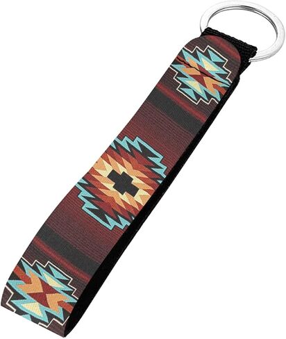 GLENLCWE Southwest Native American Tribal Aztec Car Wristlet Lanyard and Neoprene Keychain in Kuwait