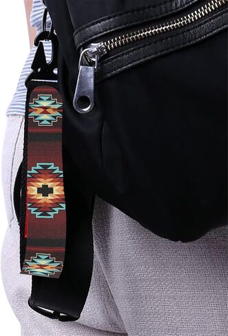 GLENLCWE Southwest Native American Tribal Aztec Car Wristlet Lanyard and Neoprene Keychain in Kuwait