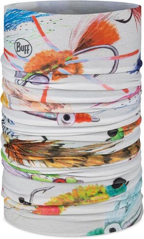 BUFF One Size CoolNet UV+ Multifunctional Headwear and Face Mask, Fishing and Hunting Designs, Blue in Kuwait