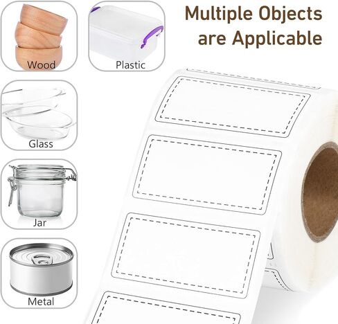1100pcs Food Storage Stickers,2 Roll Removable Freezer Labels,1.18 x 2.36In Refrigerator Date Paper Labels Waterproof Oil Stickers Food Label to Write on for Container Kitchen Restaurant,Red in Saudi Arabia