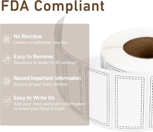 1100pcs Food Storage Stickers,2 Roll Removable Freezer Labels,1.18 x 2.36In Refrigerator Date Paper Labels Waterproof Oil Stickers Food Label to Write on for Container Kitchen Restaurant,Red in Saudi Arabia