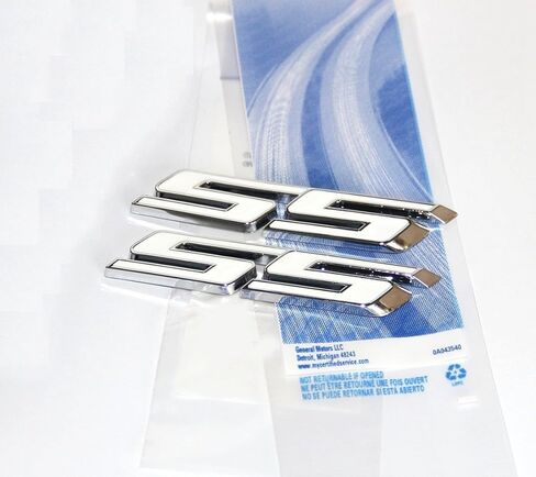 Yoaoo 2Pack OEM Chrome Ss Emblems Metal Decal 3D Logo Compatible with Zl1 1LE Series Red in Saudi Arabia