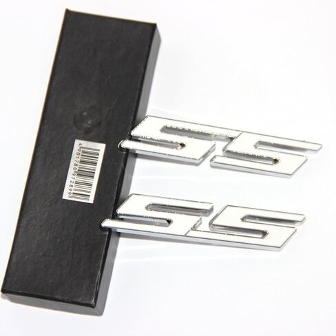 Yoaoo 2Pack OEM Chrome Ss Emblems Metal Decal 3D Logo Compatible with Zl1 1LE Series Red in Saudi Arabia