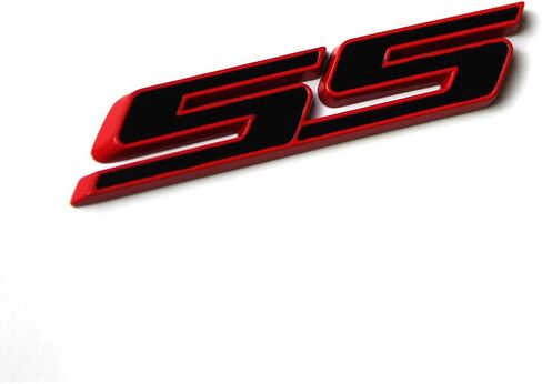 Yoaoo 2Pack OEM Chrome Ss Emblems Metal Decal 3D Logo Compatible with Zl1 1LE Series Red in Saudi Arabia