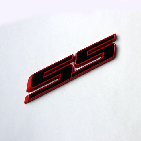 Yoaoo 2Pack OEM Chrome Ss Emblems Metal Decal 3D Logo Compatible with Zl1 1LE Series Red in Saudi Arabia