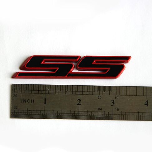 Yoaoo 2Pack OEM Chrome Ss Emblems Metal Decal 3D Logo Compatible with Zl1 1LE Series Red in Saudi Arabia