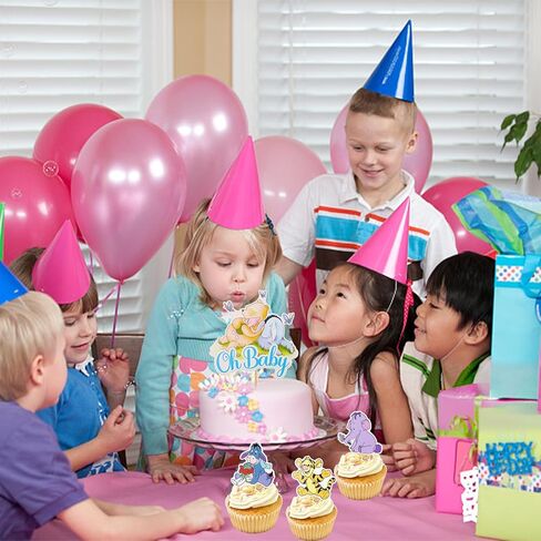 MEMOVAN Winnie Cake Topper Welcome Oh Baby Acrylic Cake Cupcake Toppers Classic The Pooh Bear Baby Shower Birthday Cake Topper Decorations for Winnie Bee Party Supplies in Kuwait