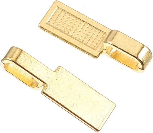 50pcs Antique Gold Designs Small Spoon DIY Oval Jewelry Glue On Earring Flat Pad Bails for Fitting Glass Cabochon Tiles Pendants Jewelry Marking 26X8mm (A370) in Saudi Arabia
