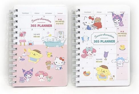 1 Count Cute Kitty Melody Friends 365 Daily Planner (Pink or Mint) Random Design will be sent. in Saudi Arabia
