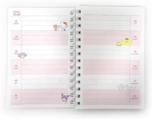 1 Count Cute Kitty Melody Friends 365 Daily Planner (Pink or Mint) Random Design will be sent. in Saudi Arabia