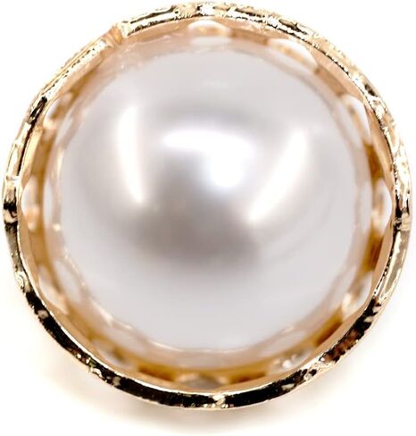 Mini Size Exquisite Faux Pearl Decorative Sewing Shank Buttons 20 Pcs - 12.5mm, 1/2" -Small in Saudi Arabia