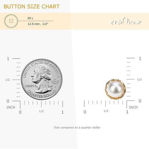 Mini Size Exquisite Faux Pearl Decorative Sewing Shank Buttons 20 Pcs - 12.5mm, 1/2" -Small in Saudi Arabia