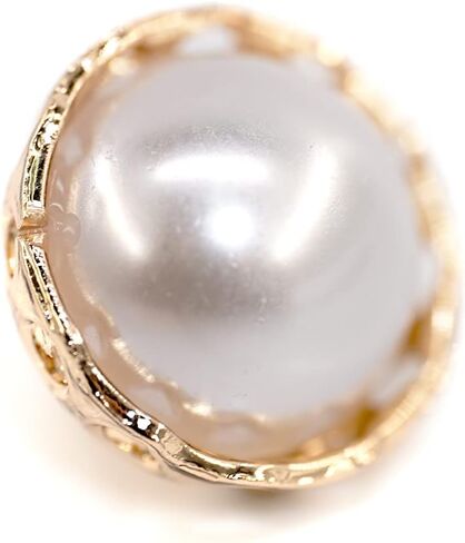 Mini Size Exquisite Faux Pearl Decorative Sewing Shank Buttons 20 Pcs - 12.5mm, 1/2" -Small in Saudi Arabia