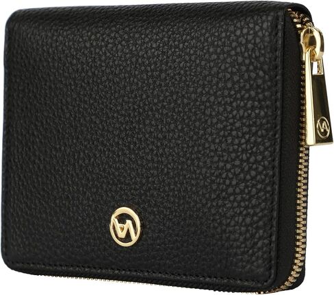 Vera pele womens Italian Leather wallet Black Made in Italy 6 credit cards in Saudi Arabia
