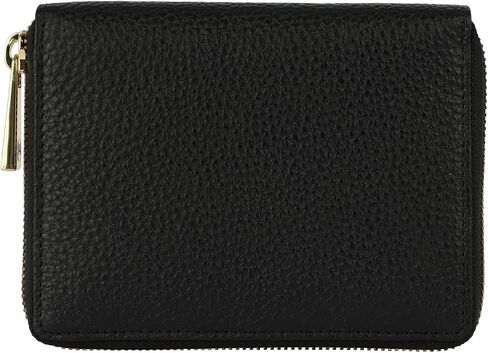 Vera pele womens Italian Leather wallet Black Made in Italy 6 credit cards in Saudi Arabia