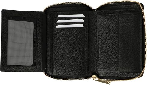 Vera pele womens Italian Leather wallet Black Made in Italy 6 credit cards in Saudi Arabia