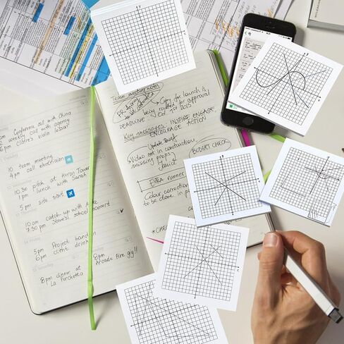 24 Pads Graph Paper Sticky Notes - Mini Graph Sticky Notes 3x3 in 600 Sheets,Lined Sticky Notes Super Adhesive Math Chart Paper X Y axis 20×20 Grids in Saudi Arabia
