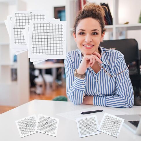 24 Pads Graph Paper Sticky Notes - Mini Graph Sticky Notes 3x3 in 600 Sheets,Lined Sticky Notes Super Adhesive Math Chart Paper X Y axis 20×20 Grids in Saudi Arabia