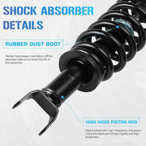 171111 Front Complete Strut Coil Spring Assembly Compatible with 2006-2008 Dodge Ram 1500 4WD 5-Lug Shock Absorbers in Saudi Arabia