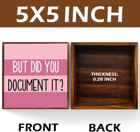 Funny Office Wooden Sign The Office Gifts Desk Decor But Did You Document It Sign Work Boss Day Gifts Christmas Birthday Gifts for Accountant HR Boss Employee Coworker 5 X 5 Inch in Kuwait