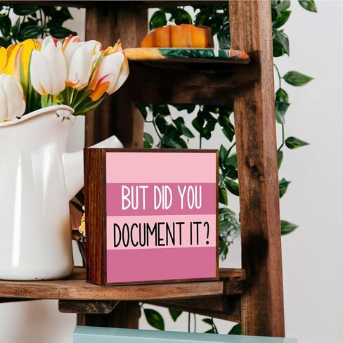 Funny Office Wooden Sign The Office Gifts Desk Decor But Did You Document It Sign Work Boss Day Gifts Christmas Birthday Gifts for Accountant HR Boss Employee Coworker 5 X 5 Inch in Kuwait