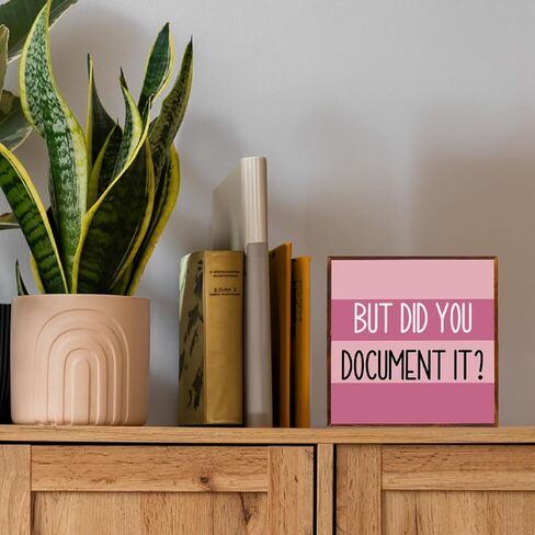 Funny Office Wooden Sign The Office Gifts Desk Decor But Did You Document It Sign Work Boss Day Gifts Christmas Birthday Gifts for Accountant HR Boss Employee Coworker 5 X 5 Inch in Kuwait