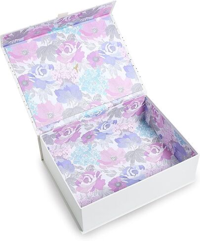 Papyrus Decorative Storage Boxes, Home Decor Box, Nesting Gift Box Set of 4 with Gold Foil Accents and Grosgrain Ribbons, Pink Mushroom Print in Saudi Arabia