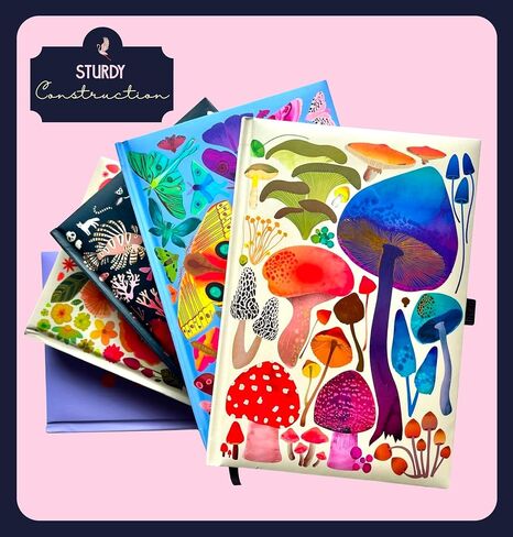Elena Essex Journal for Women Men / 160 Pages/College Ruled Notebook / A5 Notebook with thick 160 Gsm Paper/Hardcover Journals for Writing/Cute Notebook/Notebook for Work & Notetaking in Saudi Arabia