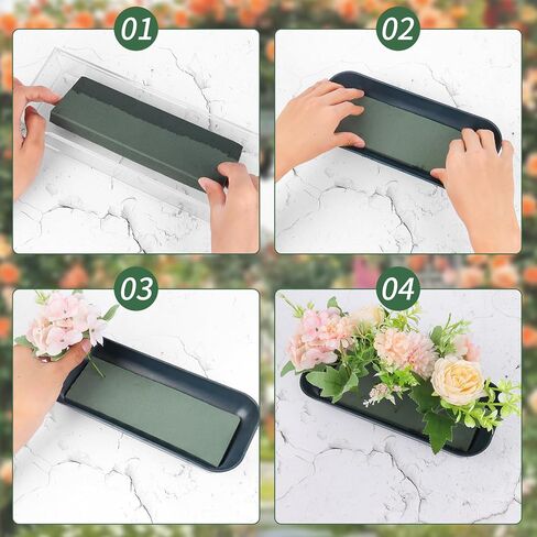 Dualshine 15 Pack Oasis Floral Foam Blocks Bowl Foam for Flower Arrangement Wet Square Flower Foam with 15 Floral Foam Blocks for Florist Floral Arrangement Wedding Festival Flower Decor in Saudi Arabia