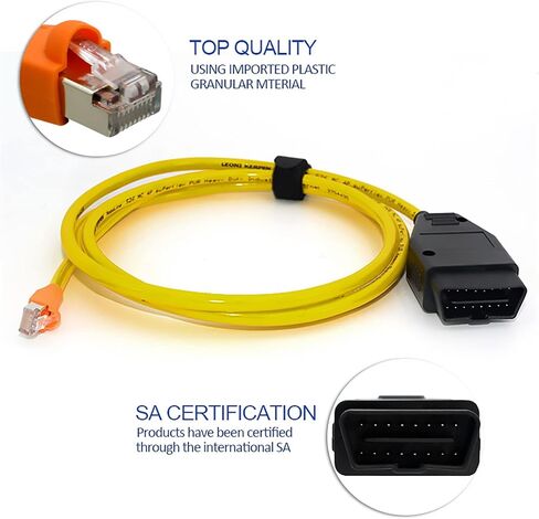 OBD ethernet Cable Enet RJ45 for f g Series Cable for enet Cable 2M Compatible e-sys bootmod3 in Saudi Arabia