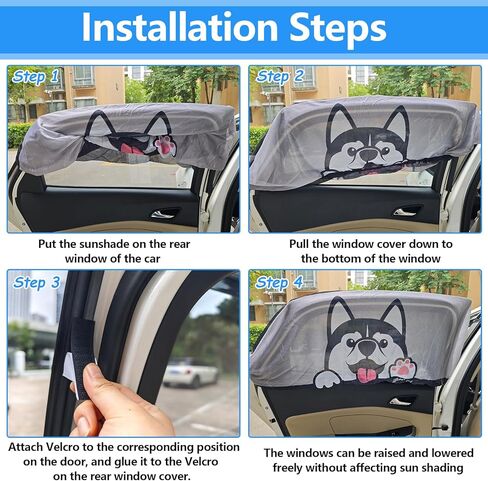 2 حزمة ظلال نافذة السيارة للطفل حماية من الأشعة فوق البنفسجية شبكة تنفس الطفل يغطي نافذة السيارة الجانبية ظلال الشمس عالمية تناسب تمتد ظلال الشمس حماية الخصوصية للأطفال الأسرة (23.6 "× 35.4") in Kuwait