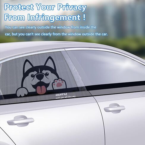 2 حزمة ظلال نافذة السيارة للطفل حماية من الأشعة فوق البنفسجية شبكة تنفس الطفل يغطي نافذة السيارة الجانبية ظلال الشمس عالمية تناسب تمتد ظلال الشمس حماية الخصوصية للأطفال الأسرة (23.6 "× 35.4") in Kuwait