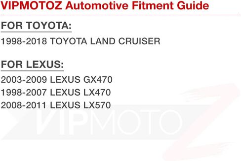 VIPMOTOZ لوحة ترخيص LED كاملة لسيارة Toyota Land Cruiser Lexus GX470 LX470 LX570-6000K باللون الأبيض الماسي، استبدال مجموعة مصابيح العلامة المكونة من قطعتين in Kuwait