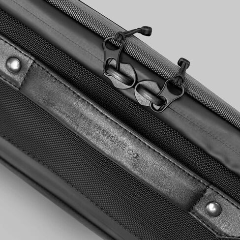 The Frenchie Co. Speed Briefcase | Green | Work & Travel Computer Briefcase with Collapsible Laptop Stand | Carry it like a backpack or brief | 15.6 in computer | Ballistic Nylon & Italian Leather in Saudi Arabia