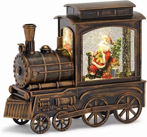 قطار أكريليك من ميلروز 81284 وكرة سانتا سنو غلوب، بطول 22.86 سم، متعدد الألوان in Kuwait