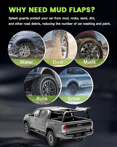 SCITOO Set of 4PCS Universal mud Flaps for 2011-2018 for Ford Fiesta Front & Rear mud Flaps Splash Guard Set in Saudi Arabia