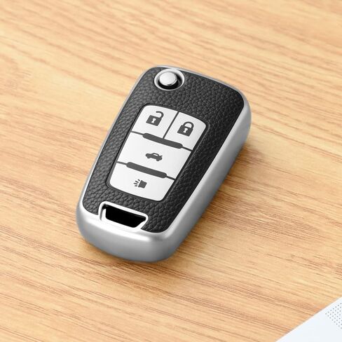 ELOHEI for Chevy Key Fob Cover، غطاء حافظة مفاتيح ناعم من مادة TPU لشيفي شيفروليه إكوينوكس كامارو كروز ماليبو سونيك فولت بارك إمبالا بويك إنكور ألور ريجال in Kuwait