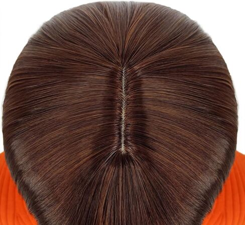 Brown Bob Wigs for Women Girls Velma Costume Short Brown Hair Wig with Bangs Natural Cute Synthetic Wigs for Daily Party Halloween BU253BR in Kuwait
