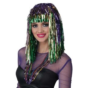 California Costumes Mardi Gras Tinsel Wig Standard