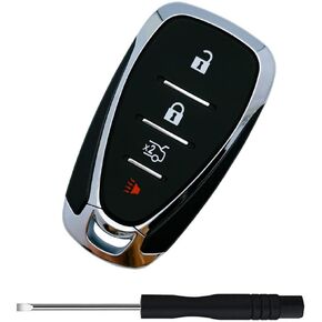 Replacement Smart Keyless Entry Remote Control Key Fob Case Cover for Chevy Malibu Cruze Camaro Equinox Blazer Car Key Fob Shell (5 Button)