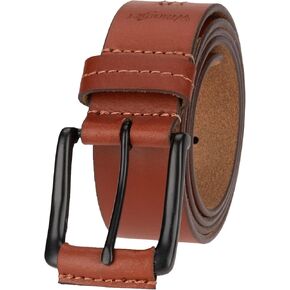 Wrangler Men’s Leather Casual Everyday Belt for Jeans