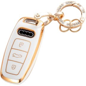 for Ford Key Fob Cover, Key Case Protection Shell Compatible with F Edge Escape Expedition Explorer Fusion Mustang Ranger F-150 F-250 Smart Key