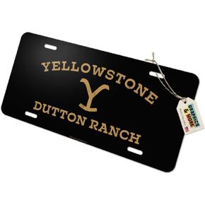 Yellowstone Dutton Ranch Novelty Metal Vanity Tag License Plate