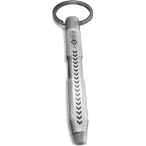 Car Window Breaker (SOSelves) Portable Keyring Emergency Escape Rescue Survival Tool Hammer Punch Impact Stick Breaks Glass (Silver)