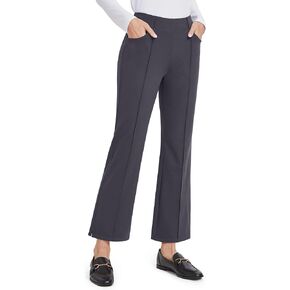 G4Free Yoga Dress Pants for Women Wide Leg Ankle Pants with Pockets Strechy Casual Loose Flare Work Pants 25"/27"/29"