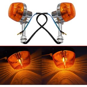 GENRICS 2Pcs Motorcycle Turn Signal Lights 12mm 12V Replacement for Honda CM125 CT70 CT90 XL100 CB350 CM400 CB450 CB750