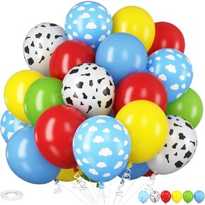 Red Blue Black Balloons, 12Inch Matte Red Black and Royal Blue Metallic Silver Latex Balloon for Boys Hero Party Kids Spider Theme Birthday Baby Shower Graduation Party Decorations