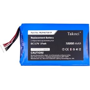 10000mAh Replacement Battery for Autel Maxisys MS906BT MS906TS MS906S Series, fits Part no MLP4670B1P