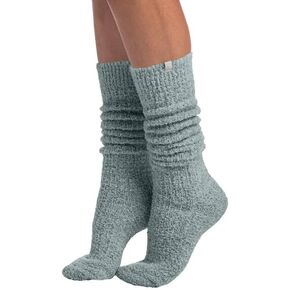 Softies Slouchy Marshmallow Socks, Warm Cozy & Fluffy Socks with Grips for Women, One Size Fits To All